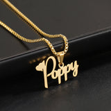 Personalized Name Necklace 18k Plated Stainless Steel Chain Jewelry