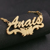 Personalized 3D Animal Name Necklace with Flat Chain for Women
