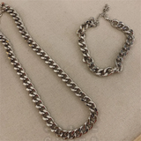 Personalized Stainless Steel Cuban Link Chain Necklace