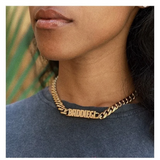 Personalized Stainless Steel Cuban Link Chain Necklace