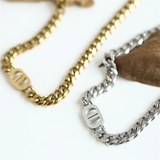 Personalized Stainless Steel Cuban Link Chain Necklace