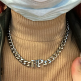 Personalized Stainless Steel Cuban Link Chain Necklace