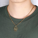 Basketball Name Necklace Pendant Personalized Stainless Steel Men Gift