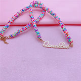 Colorful Clay Beaded Choker Necklace
