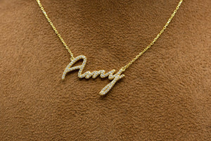 CZ Name Necklace-Personalized Gift-Dainty Jewelry