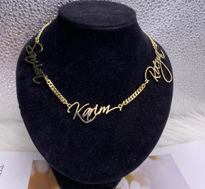 Name Necklace Cuban chain Necklace Gift for Women