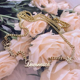 Name Necklace Cuban chain Necklace Gift for Women