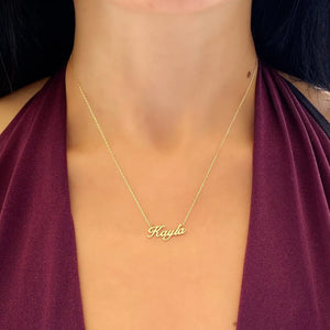 Personalized Name Necklace, Stainless Steel Custom Jewelry