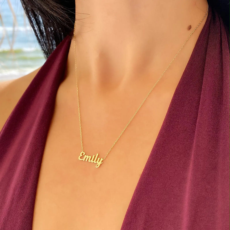 Name Necklace, Personalized for Women, Dainty and Delicate