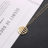 Family Tree of Life Name Necklace Personalized Stainless Steel