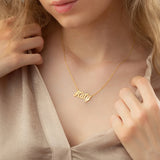 Personalized Old English Arabic Choker Necklace
