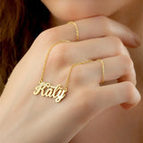 Personalized Old English Arabic Choker Necklace