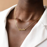 Personalized Script Name Necklace on Chain - Custom Gift for Mom
