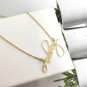 Child Name Necklace Stainless Steel Personalized Baby Nameplate Birthday Gift