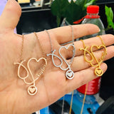 Customized Stethoscope Pendant Necklace