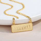 Name Necklace For Women Personalized Name Pendant Nameplate Chain