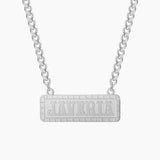 Name Necklace For Women Personalized Name Pendant Nameplate Chain