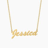Personalized Name Necklace Stainless Steel Gold Chain Pendant