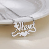 Custom Name Necklace For Women Stainless Steel Name Necklace