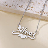 Custom Name Necklace For Women Stainless Steel Name Necklace