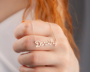 Name Necklace, Stainless Steel Personalized Necklace