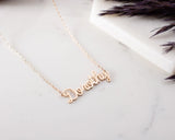 Name Necklace, Stainless Steel Personalized Necklace