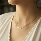Name Necklace Chain Stainless Steel Nameplate Personalized Jewelry Pendant