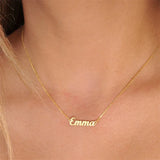 Name Necklace Chain Stainless Steel Nameplate Personalized Jewelry Pendant