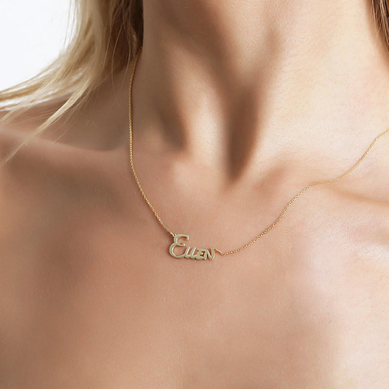 Personalized Gold Name Necklace for Women