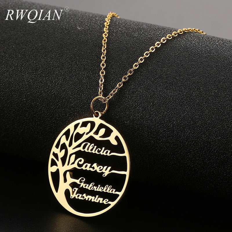 Tree Of Life Necklace Personalized Stainless Steel Jewelry