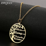 Tree Of Life Necklace Personalized Stainless Steel Jewelry