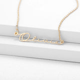 HandWritten Font Name Necklace High Stainless Steel Personalized Jewelry