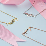 Personalized Handwriting Name Necklace Stainless Steel Plated