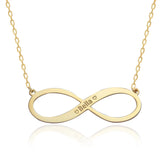 Custom Infinity Name Necklace for Women, Personalized Infinity Necklaces