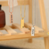 Personalized Name Necklace Stainless Steel for Mother and Kids