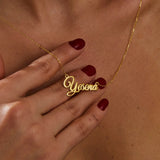 Personalized Name Necklace, Minimalist Nameplate Necklace, Gift For Woman