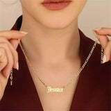 Stainless Steel Name Necklace Chain Pendant Personalized Jewelry