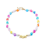 Personalized Name Necklace with Pearl Choker