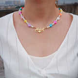 Personalized Name Necklace with Pearl Choker