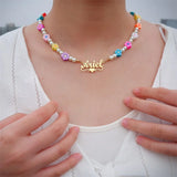Personalized Name Necklace with Pearl Choker