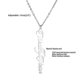 Personalized Name Necklace Pendant Anniversary Piercing