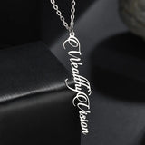 Personalized Name Necklace Pendant Anniversary Piercing