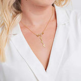Mother and Child Lettering Necklace - Personalised Family Jewelry