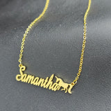 Custom Anime Cartoon Pendant Name Necklace Kids Birthday