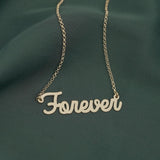 Custom Cursive Nameplate Necklace Stainless Steel Personalized Gift