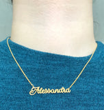 Personalized Name Necklace for Women, Stainless Steel Custom Jewelry