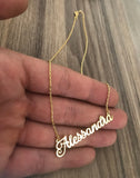 Personalized Name Necklace for Women, Stainless Steel Custom Jewelry