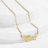 Personalized Golden Choker Name Necklace Stainless Steel Jewelry