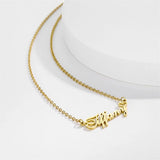 Personalized Golden Choker Name Necklace Stainless Steel Jewelry