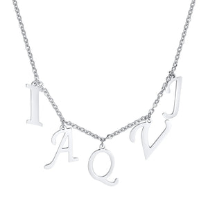 Personalized Initial Letter Choker Necklace for Women
